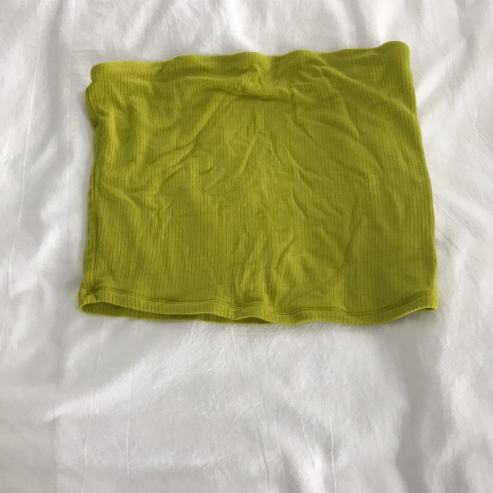 Lime green tube tops